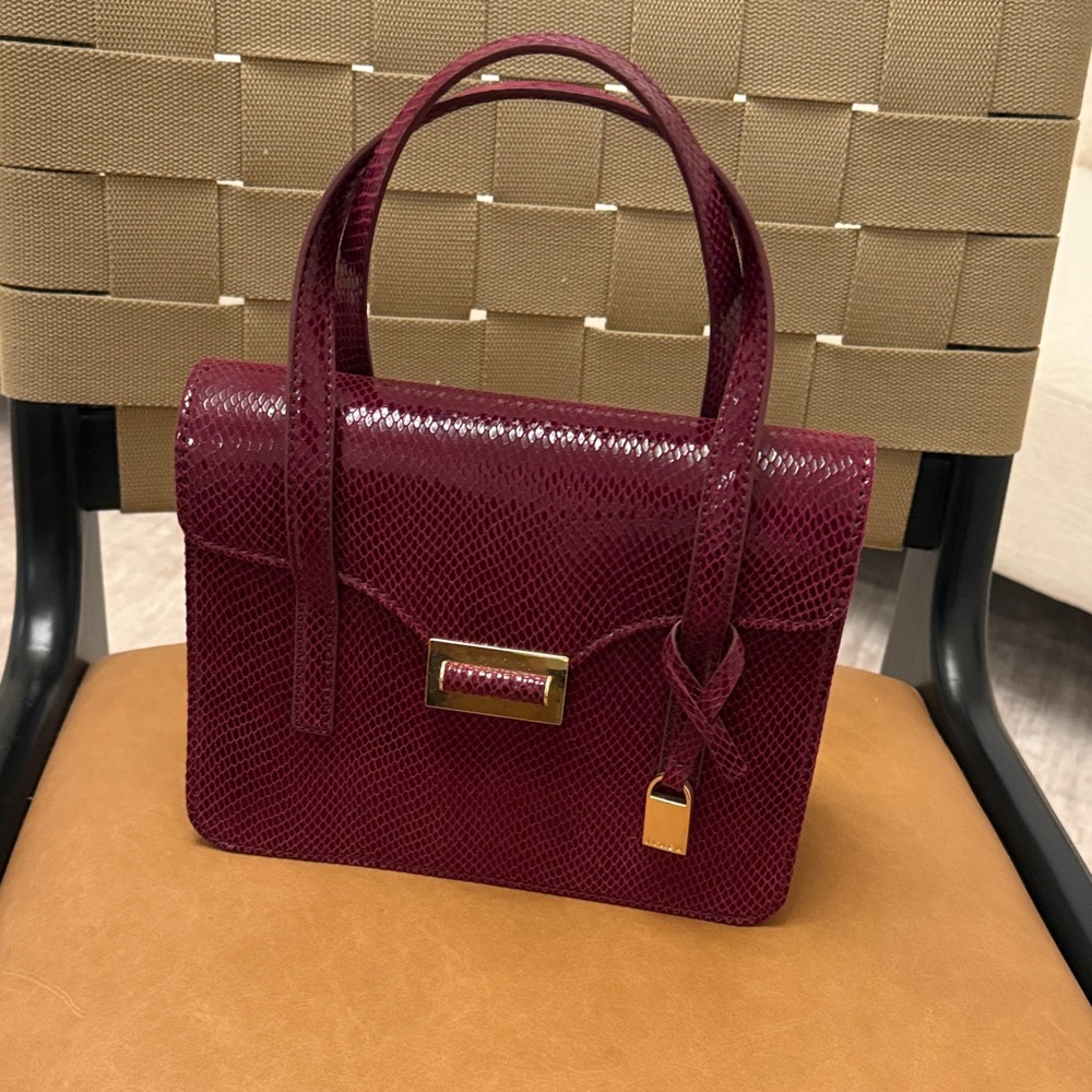 J. Crew Elegant Burgundy Handbag